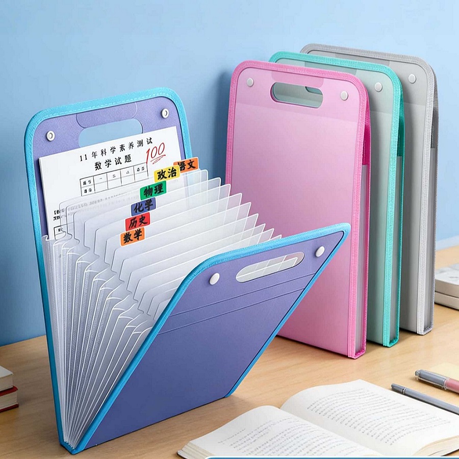 Binder Storage Box - 13-слойная папка-органайзер формата А4, портативный органайзер,