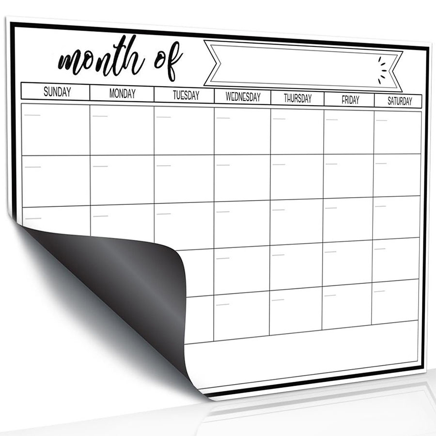 Dry Erase Weekly - Магнитная доска-стикер для холодильника, еженедельный и