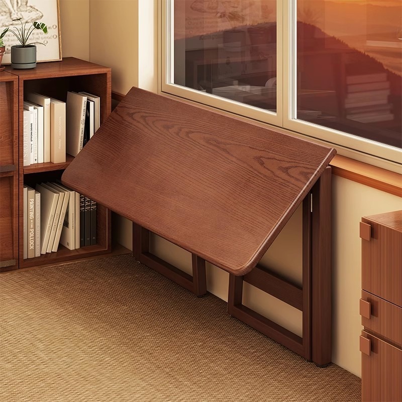 Wall Mounted Desk Fold - Настенный складной стол, китайский ретро-стол прямоугольной