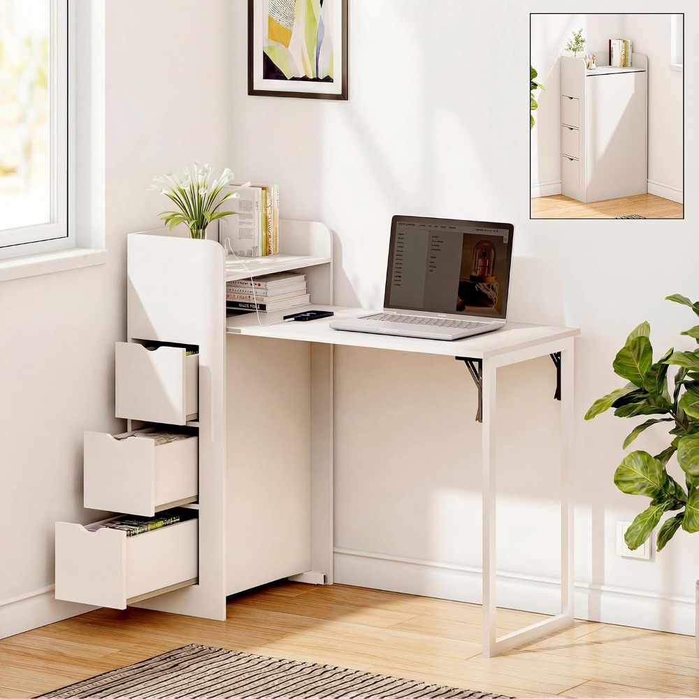 Wall Mounted Desk Fold - Настенный складной стол, компактный скрытый стол