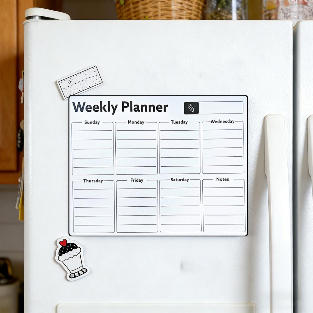 Dry Erase Weekly - Магнитная доска для записей на холодильник,
