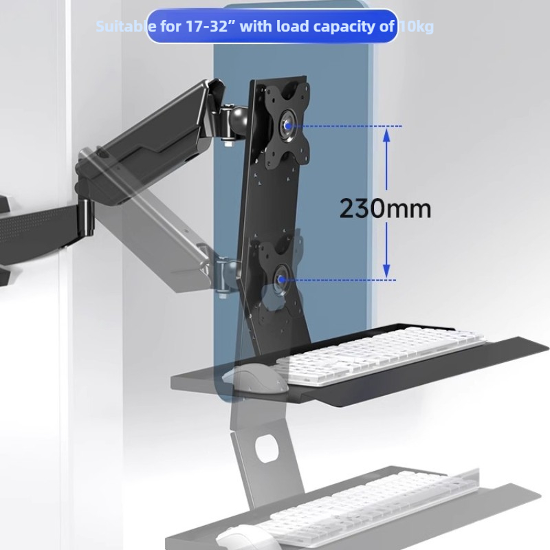 Wall Mounted Desk Fold - Сверхмощная стойка для крепления монитора, эргономичный