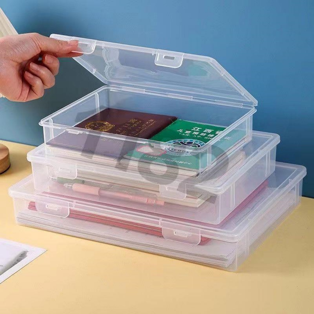 Binder Storage Box - Складной прозрачный органайзер для документов формата