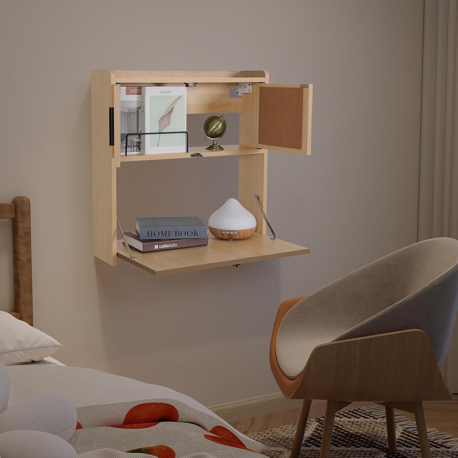 Настенный складной стол ARTETH – обзор и цена Wall Mounted Desk Fold
