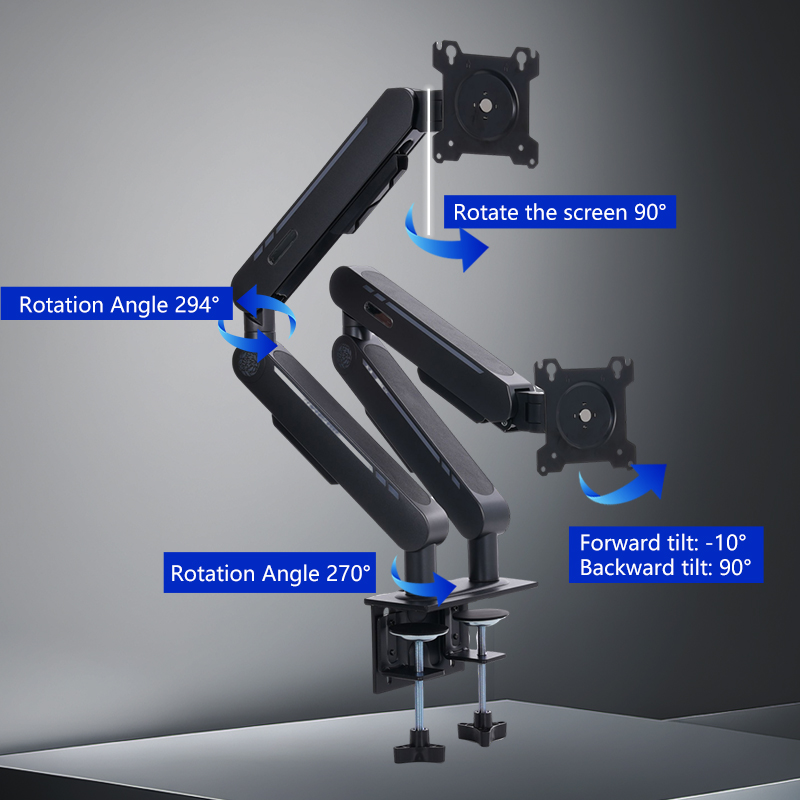 Новинка: Кронштейн для двух мо – обзор и цена Adjustable Monitor Mount