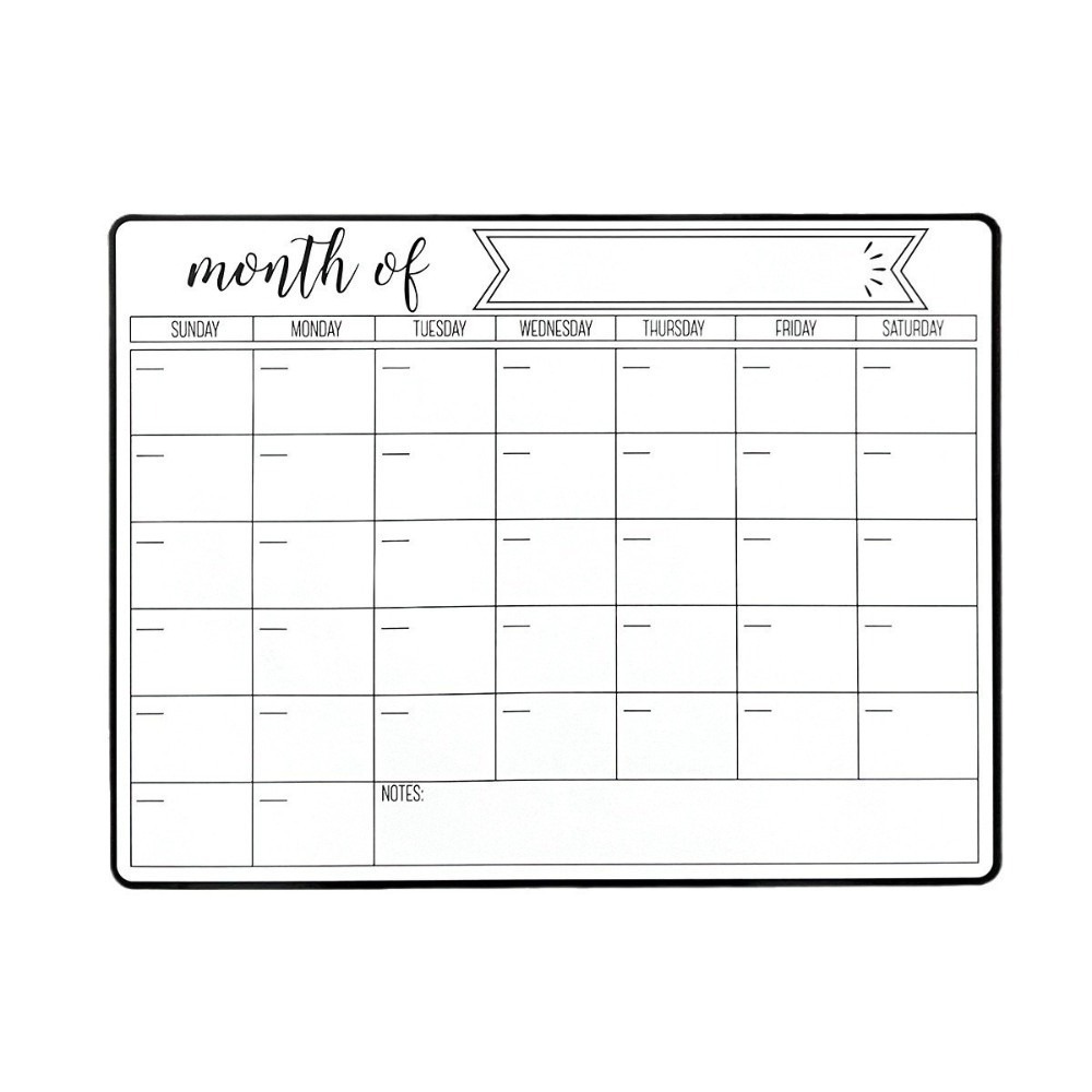 Портативный магнитный календар – обзор и цена Dry Erase Weekly