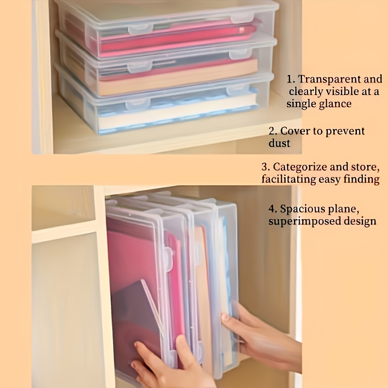 1 шт. Прозрачный пластиковый к – обзор и цена Binder Storage Box