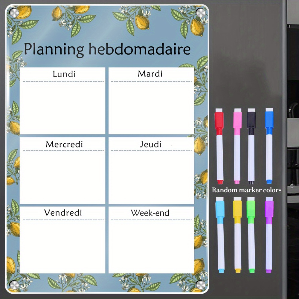 Еженедельный магнитный календа – обзор и цена Dry Erase Weekly