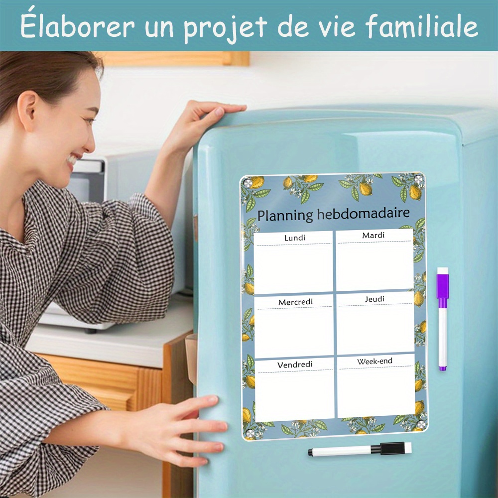 Еженедельный магнитный календа – обзор и цена Dry Erase Weekly