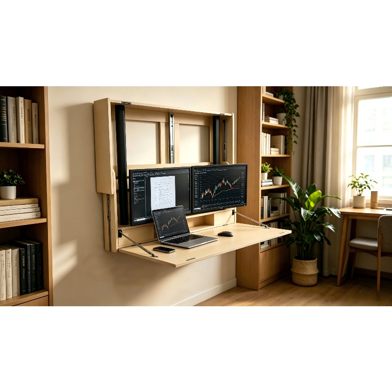 Компактная домашняя рабочая ст – обзор и цена Wall Mounted Desk Fold