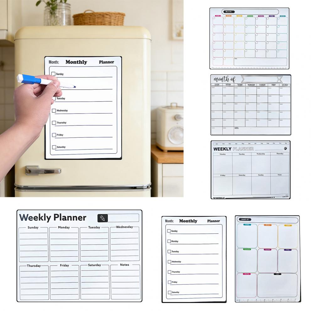 Магнитная доска для записей на – обзор и цена Dry Erase Weekly